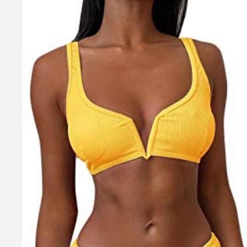 Yellow Bikini Top